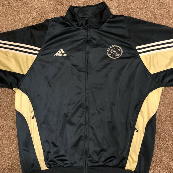 2003/04 AJAX AMSTERDAM Vintage adidas Football Track Top Full Zip